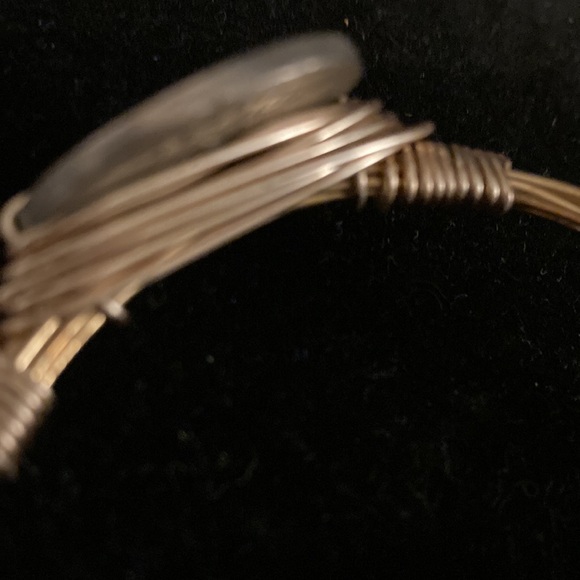 Unique hand crafted Coin Wire Bracelet - Picture 5 of 6